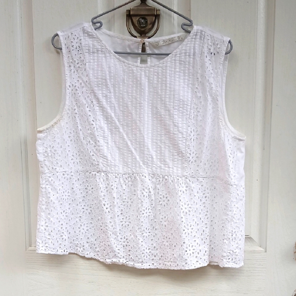 ZARA Lightweight Cropped Tank Top SZ L
